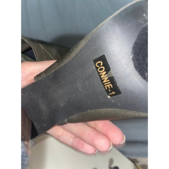 Cape Robbin GREEN 4.5"High Block Heel Open Toe thigh high Boots WOMEN Size 9 - Picture 7 of 7